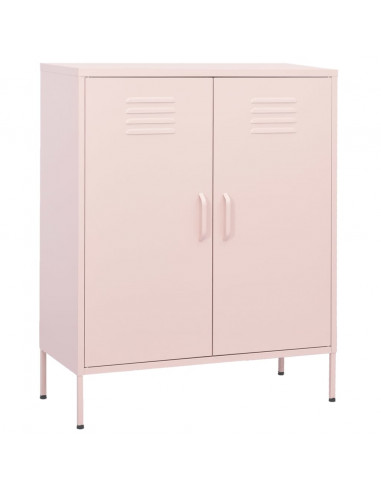 Armadietto Rosa 80x35x101,5 cm in Acciaio