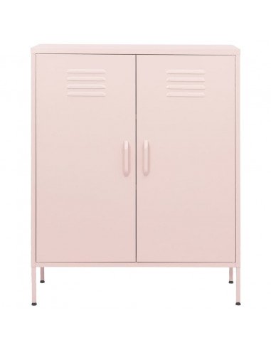 Armadietto Rosa 80x35x101,5 cm in Acciaio