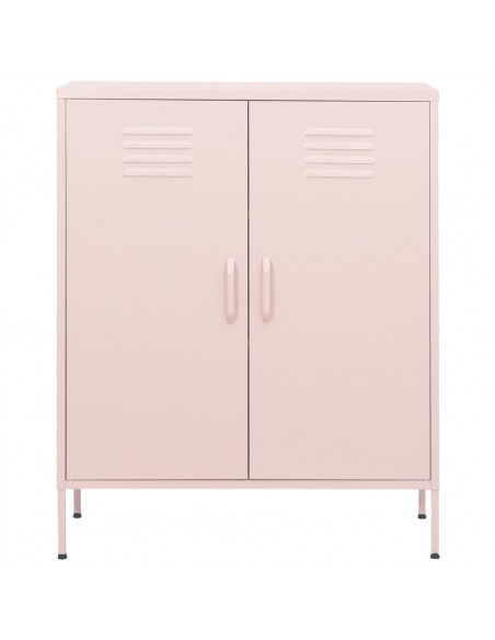 Armadietto Rosa 80x35x101,5 cm in Acciaio