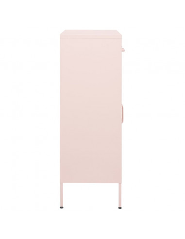 Armadietto Rosa 80x35x101,5 cm in Acciaio