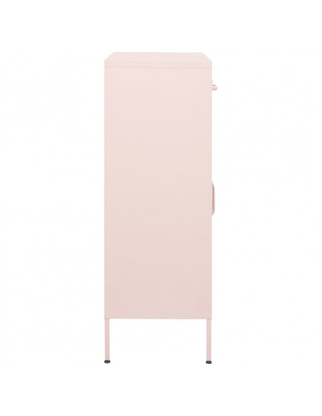 Armadietto Rosa 80x35x101,5 cm in Acciaio
