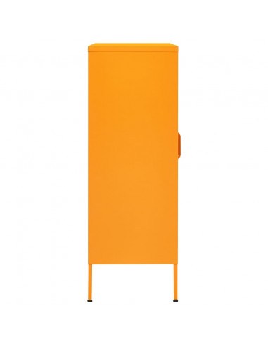 Armadietto Giallo Senape 80x35x101,5 cm in Acciaio