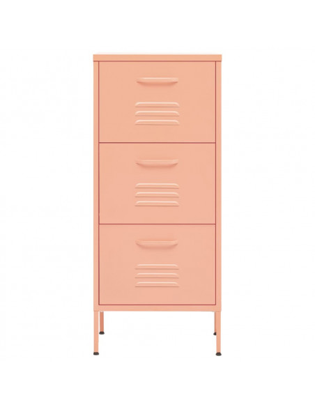 Armadietto Rosa 42,5x35x101,5 cm in Acciaio
