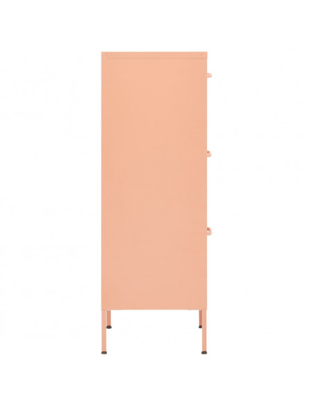 Armadietto Rosa 42,5x35x101,5 cm in Acciaio