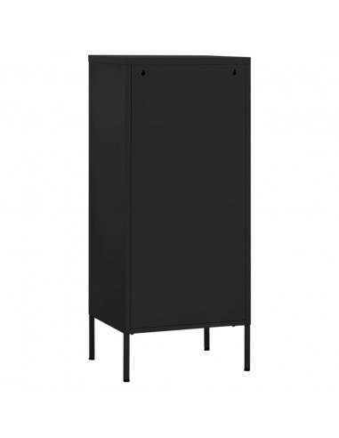 Armadietto Nero 42,5x35x101,5 cm in Acciaio