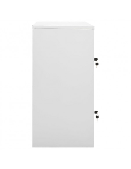 Armadietti Chiavi 5pz Grigio Chiaro Rosso 90x45x92,5cm Acciaio