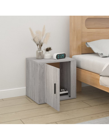 Comodino Grigio Sonoma 50x39x47 cm