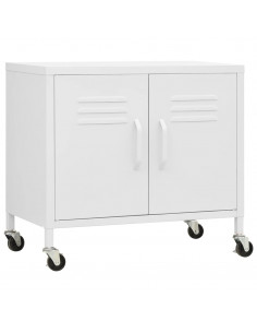 Armadietto Bianco 60x35x56 cm in Acciaio 2