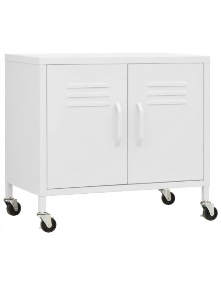 Armadietto Bianco 60x35x56 cm in Acciaio