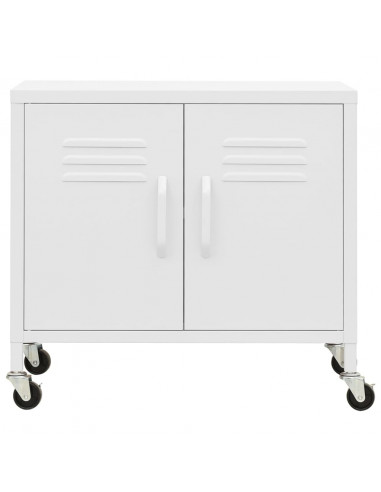 Armadietto Bianco 60x35x56 cm in Acciaio