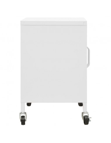 Armadietto Bianco 60x35x56 cm in Acciaio