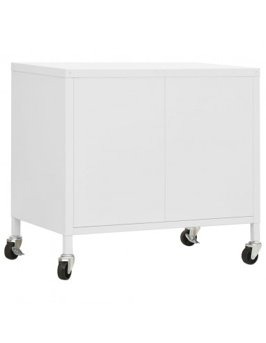 Armadietto Bianco 60x35x56 cm in Acciaio