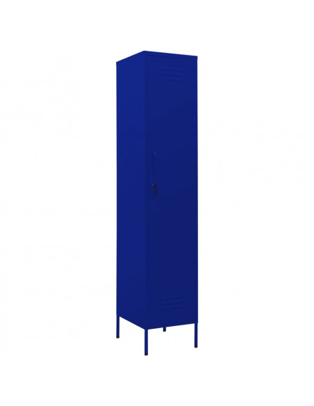Armadio Blu Marino 35x46x180 cm in Acciaio