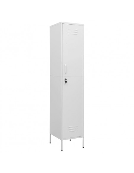 Armadio Bianco 35x46x180 cm in Acciaio