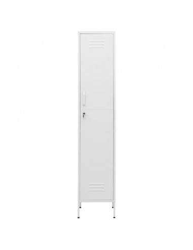 Armadio Bianco 35x46x180 cm in Acciaio