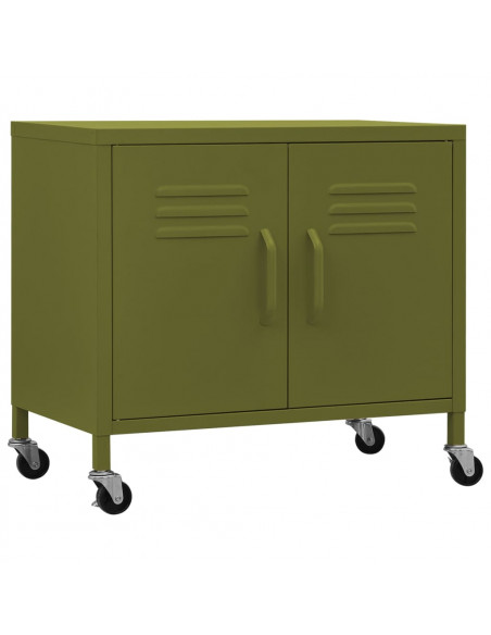 Armadietto Verde Oliva 60x35x56 cm in Acciaio