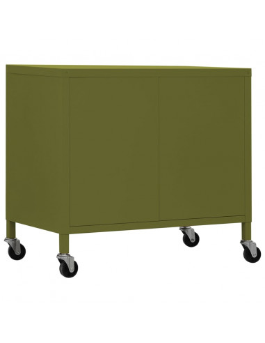 Armadietto Verde Oliva 60x35x56 cm in Acciaio