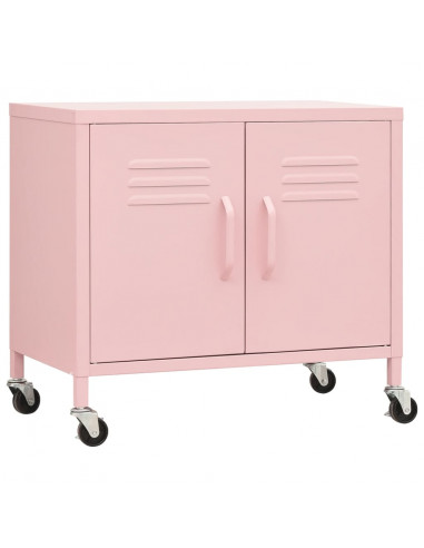 Armadietto Rosa 60x35x56 cm in Acciaio