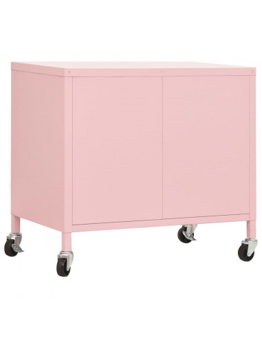 Armadietto Rosa 60x35x56 cm in Acciaio
