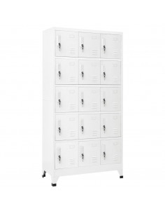 Armadietto con Serratura Grigio Chiaro 90x40x180 cm in Acciaio 2