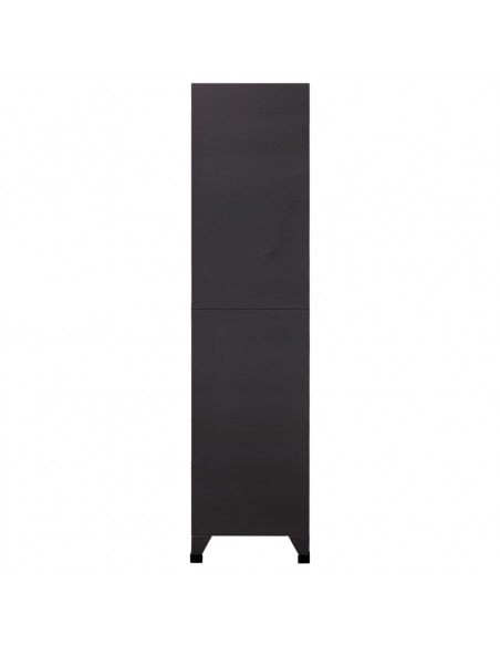 Armadietto con Serratura Antracite 90x45x180 cm in Acciaio