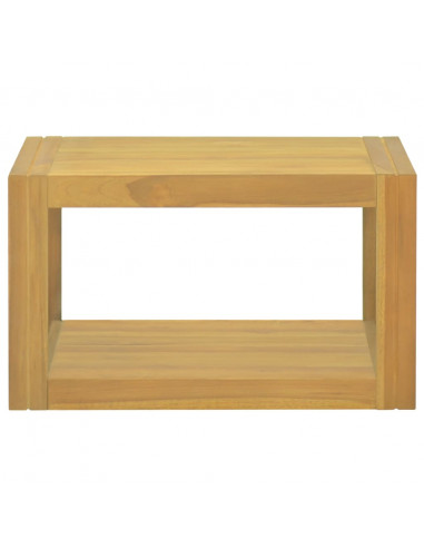 Mobile da Bagno a Parete 60x45x35 cm in Legno Massello di Teak