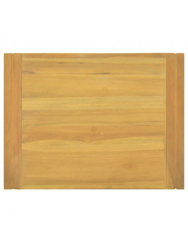 Mobile da Bagno a Parete 60x45x35 cm in Legno Massello di Teak