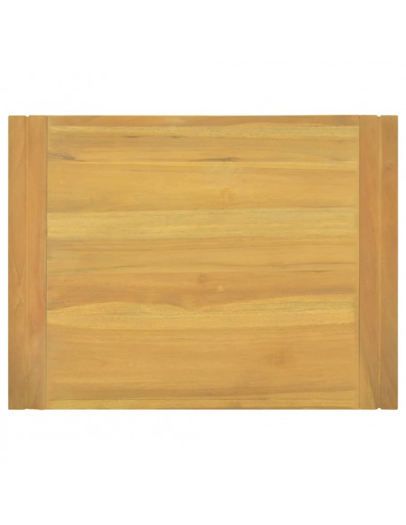 Mobile da Bagno a Parete 60x45x35 cm in Legno Massello di Teak
