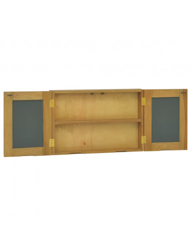 Mobile a Specchio 60x10x40 cm in Legno Massello di Teak