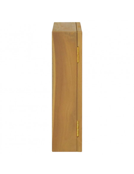 Mobile a Specchio 60x10x40 cm in Legno Massello di Teak