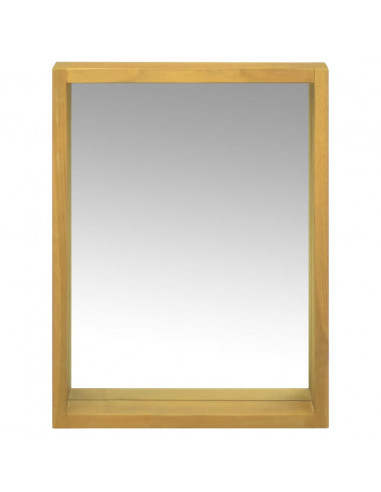 Mobile a Specchio 30x10x40 cm in Legno Massello di Teak