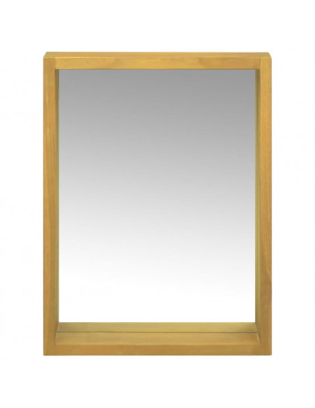 Mobile a Specchio 30x10x40 cm in Legno Massello di Teak
