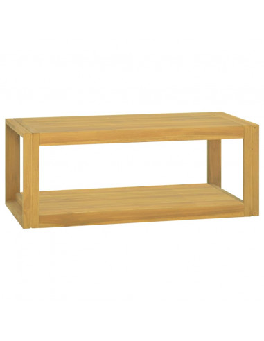 Mobile da Bagno a Parete 90x45x35 cm in Legno Massello di Teak