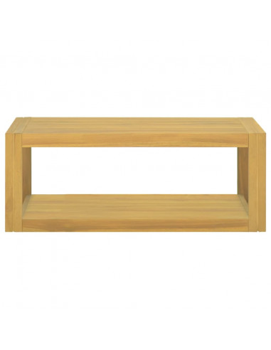 Mobile da Bagno a Parete 90x45x35 cm in Legno Massello di Teak