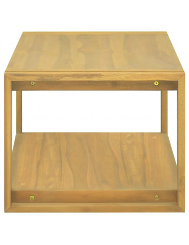 Mobile da Bagno a Parete 90x45x35 cm in Legno Massello di Teak