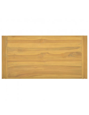 Mobile da Bagno a Parete 90x45x35 cm in Legno Massello di Teak