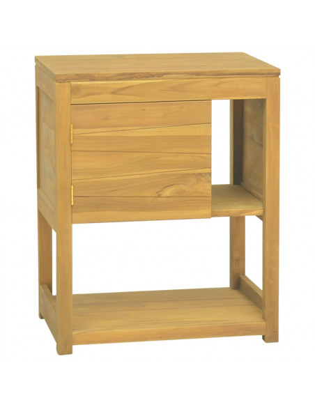 Mobile da Bagno 60x40x75 cm in Legno Massello di Teak