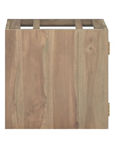 Mobile da Bagno a Parete 46x25,5x40cm in Legno Massello di Teak