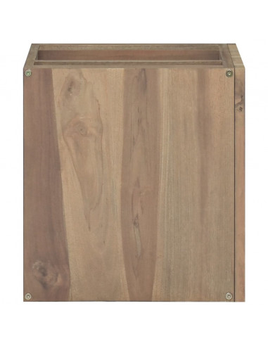 Mobile da Bagno a Parete 46x25,5x40cm in Legno Massello di Teak