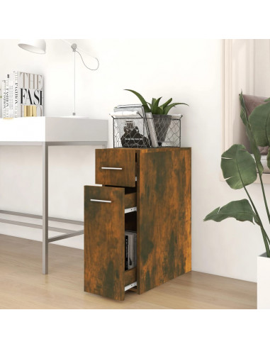 Mobile Farmacia Rovere Fumo 20x45,5x60 cm in Legno Multistrato