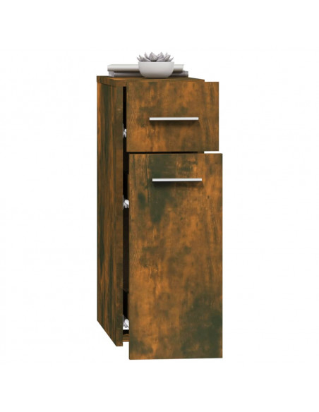 Mobile Farmacia Rovere Fumo 20x45,5x60 cm in Legno Multistrato