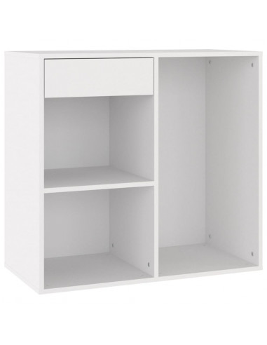 Armadietto per Cosmetici Bianco 80x40x75cm in Legno Multistrato