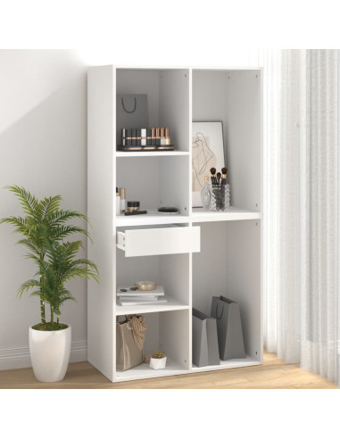 Armadietto per Cosmetici Bianco 80x40x75cm in Legno Multistrato