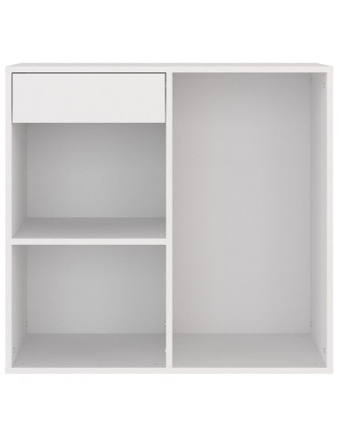 Armadietto per Cosmetici Bianco 80x40x75cm in Legno Multistrato