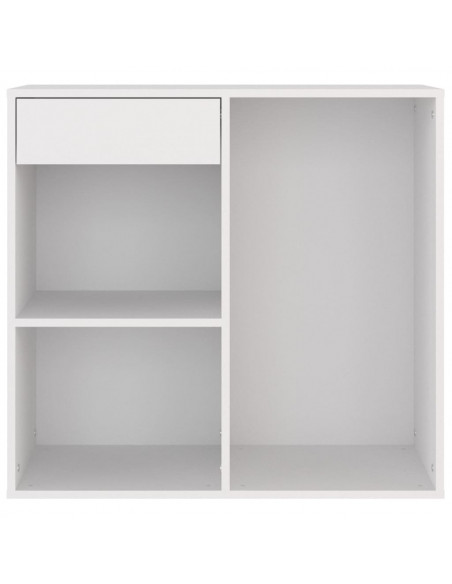 Armadietto per Cosmetici Bianco 80x40x75cm in Legno Multistrato