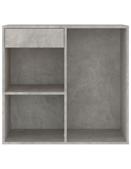 Armadietto per Cosmetici Grigio Cemento 80x40x75 cm in Legno