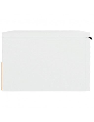 Comodino a Muro Bianco 34x30x20 cm