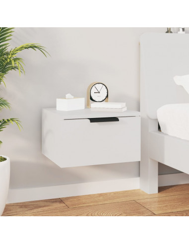 Comodini a Muro 2 pz Bianchi 34x30x20 cm