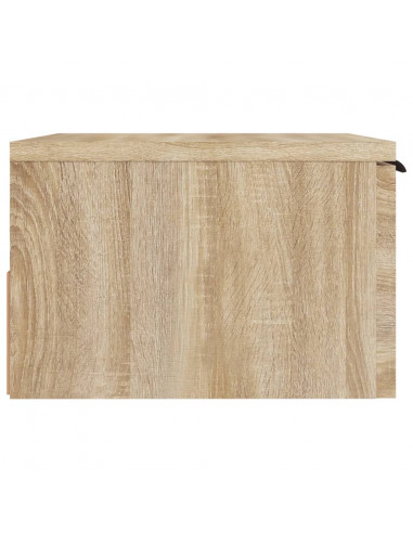 Comodino a Muro Rovere Sonoma 34x30x20 cm