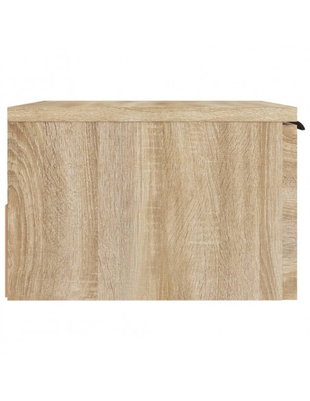 Comodino a Muro Rovere Sonoma 34x30x20 cm